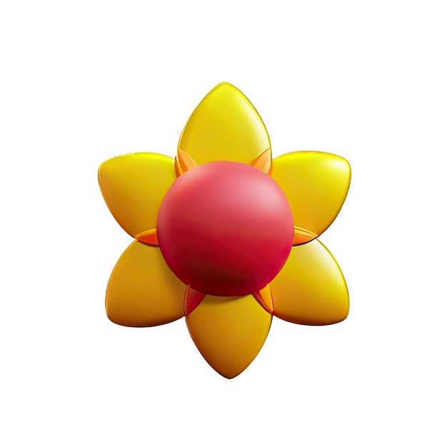 3d minimalist flower