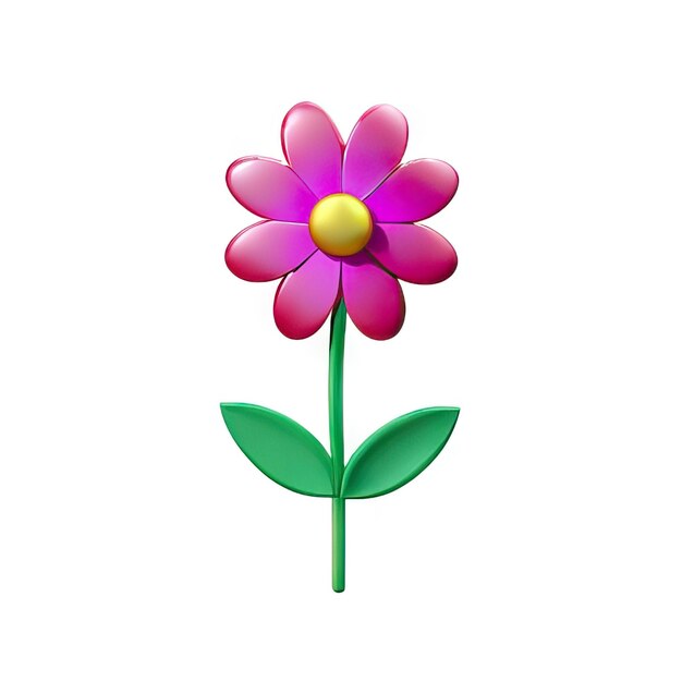 3d minimalist flower