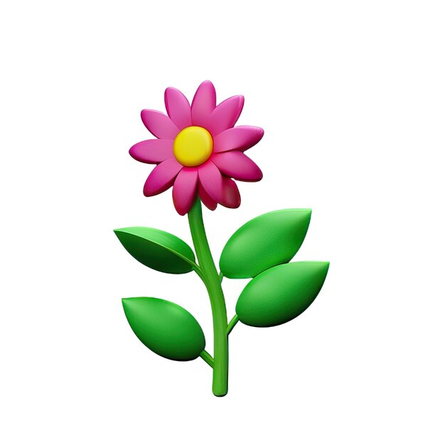 3Dミニマリストの花