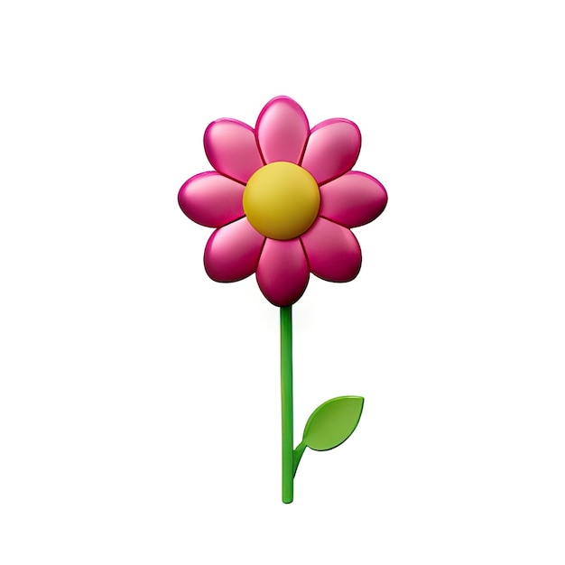 Photo 3d minimalist flower