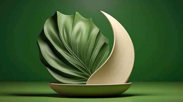 3d mockup leaf of tree and plant Ecology bio and natural products concept Close up view of leaves