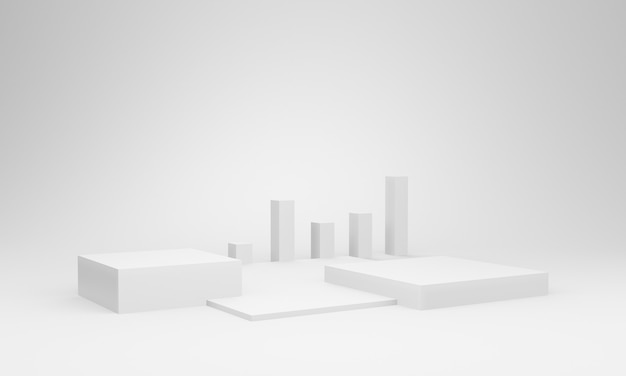 3D-mockup met witte doos