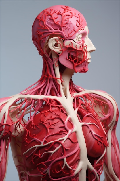 3D model concept of cardiovascular system