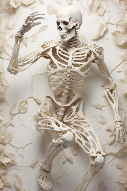 3D model concept of skeletal system