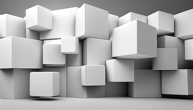 A 3d model of a cubes with the word cubes on it