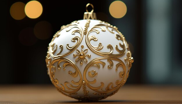 A 3d model of a decorative Christmas ornament