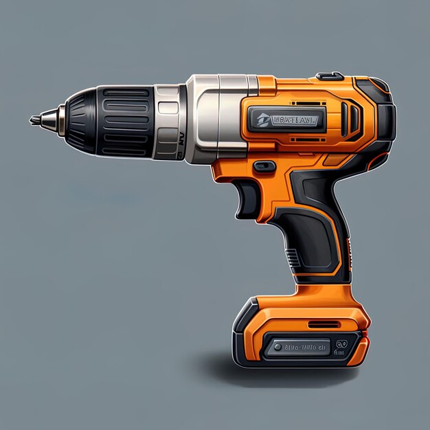 a 3d model of a drill with a sharp end