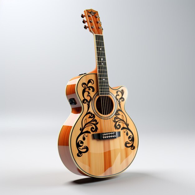 3d model of guitar