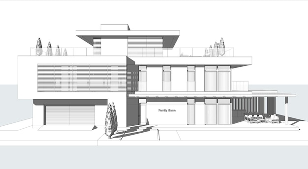 3d model of the house. architectural template, background.\
architectural model of the house