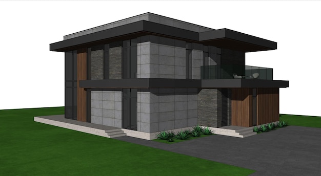 3d model of the house. architectural template, background.
architectural model of the house