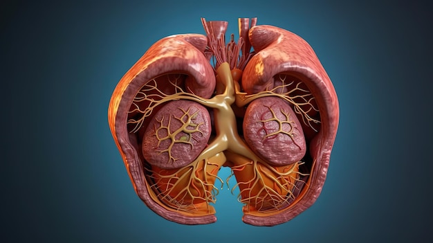 A 3d model of a human heart