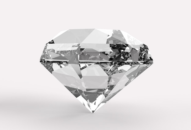 Photo 3d model shiny diamond illustration 3d image design.