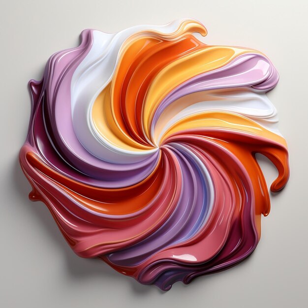 3d model swirl gel candy 3d