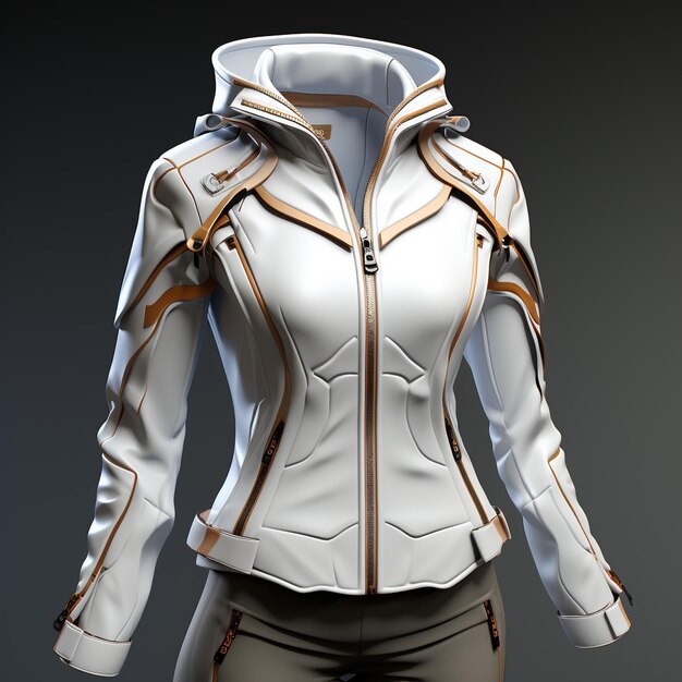 3d model of women's jacket