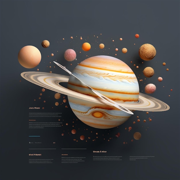 3D modeldocument concept planeet Jupiter