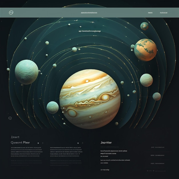 3D modeldocument concept planeet Jupiter