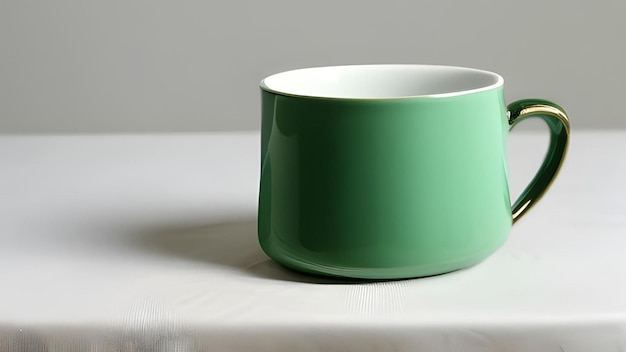 3d modeling green coffee cup