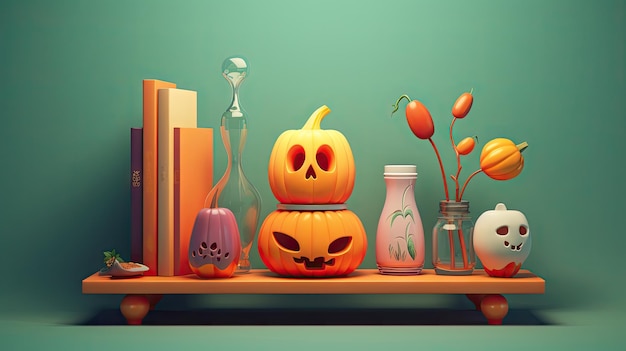 3D-модели Хэллоуин персонаж тыква игрушка