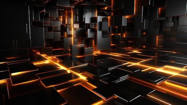 3D modern abstract Background. Generative Ai.