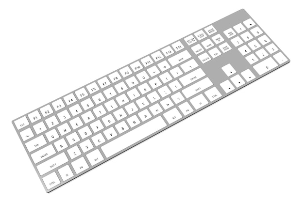 3D modern computer keyboard