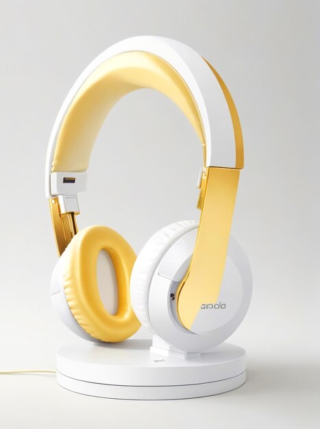 3d modern glass headphone