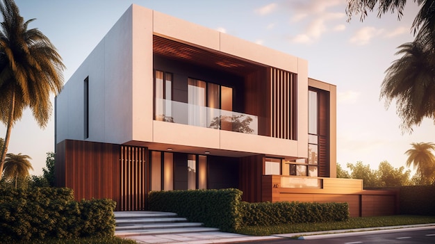 3d modern luxury real estate house for sale and rent luxury property concept ai generated artwork