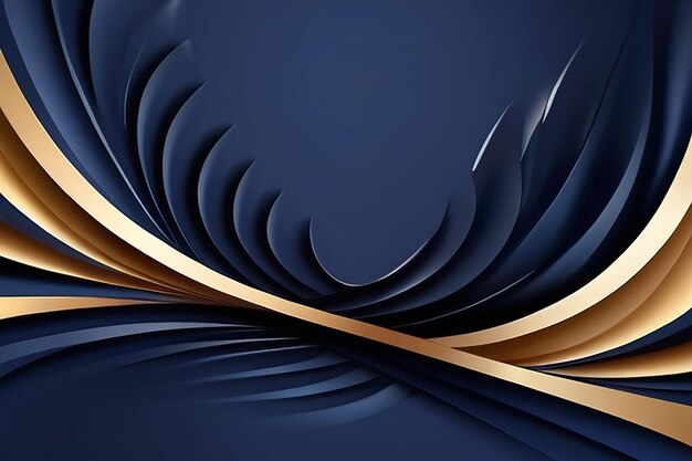 3D modern wave curve abstract presentation background Luxur