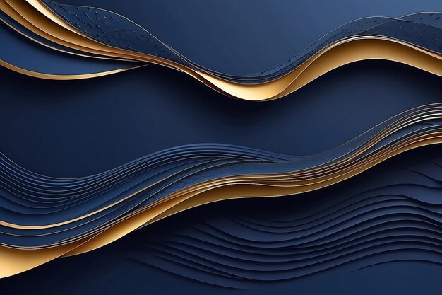 3D modern wave curve abstract presentation background