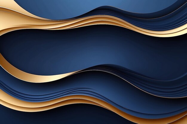 3D modern wave curve abstract presentation background