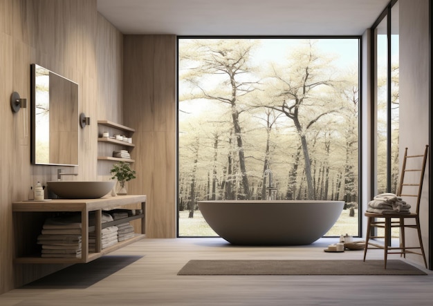 3D moderne badkamer