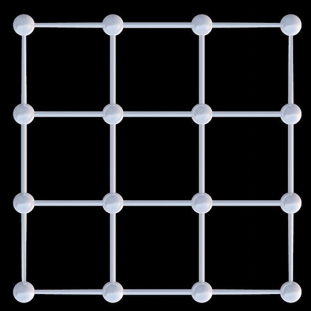 Foto 3d-moleculaire structuur