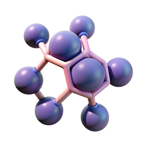 Foto 3d molecule meth icoon