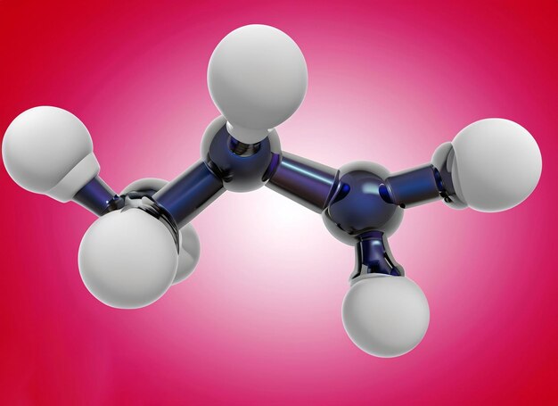 Photo 3d molecules structure