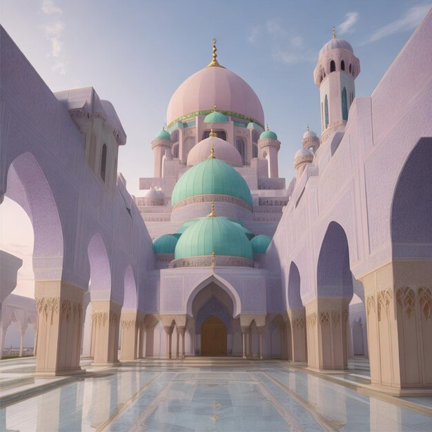 3d mosque illustration