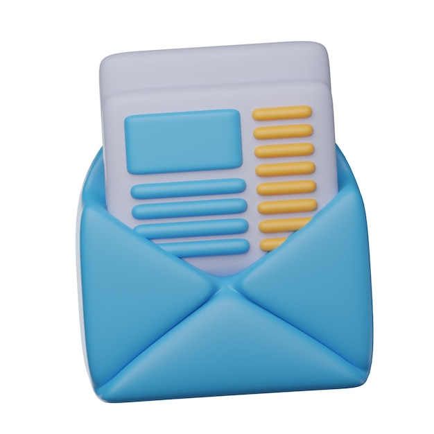 3D Newsletter Illustration