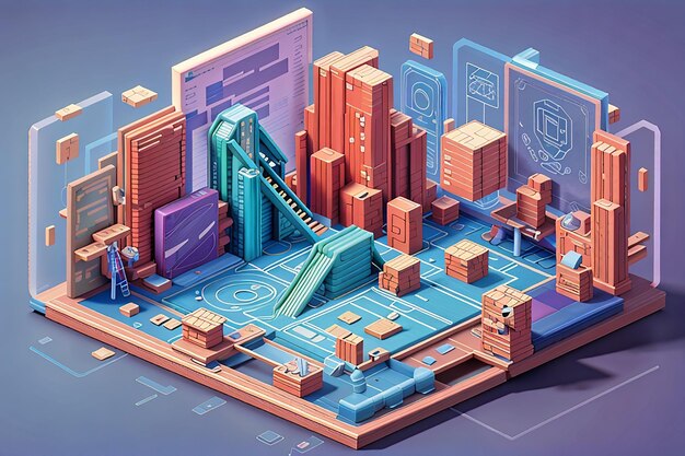 Photo 3d nft blockchain data processing