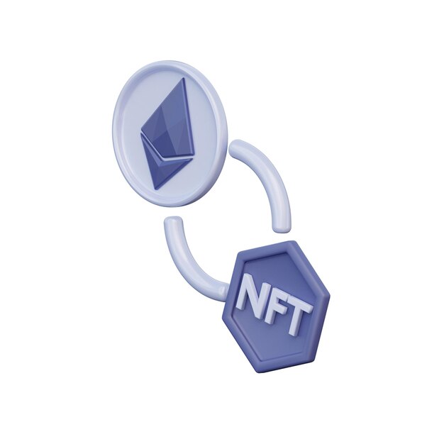 3D NFT Trade Illustration