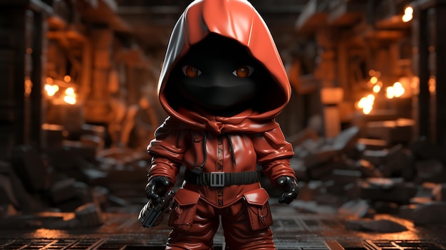 3d ninja cute