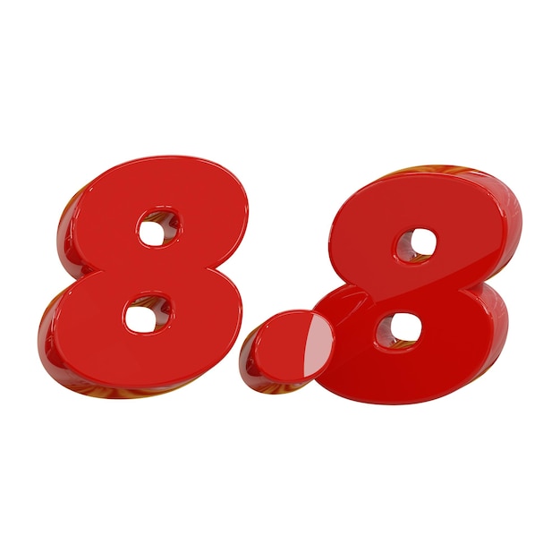 3D-nummer van 88