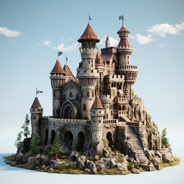 3D Old Castle Collection of Enchanting