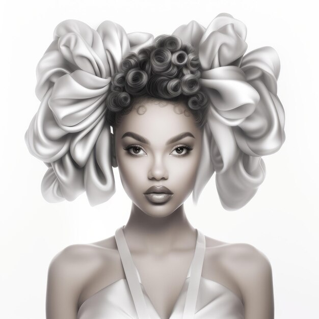 3d Olivia Full Body With Bantu Knots Hairstyle