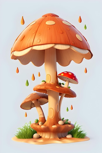 3D-paddenstoelen