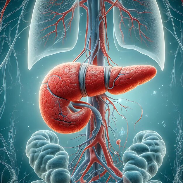 Photo 3d pancreatic disease modeling illustrations with medical photo shoot insights