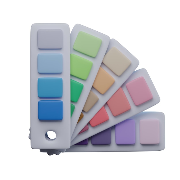 Photo 3d pantone illustration