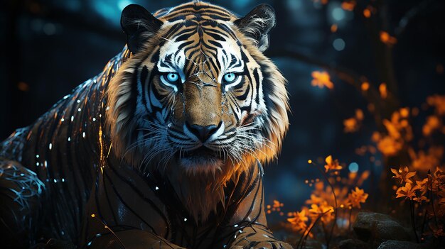 Premium AI Image | 3d photo of animal design