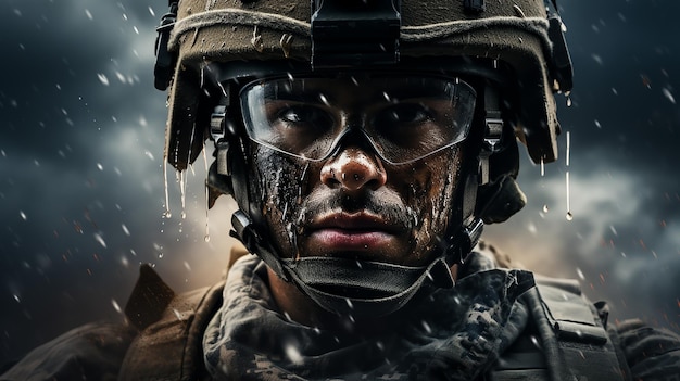 3d photo of army soldier