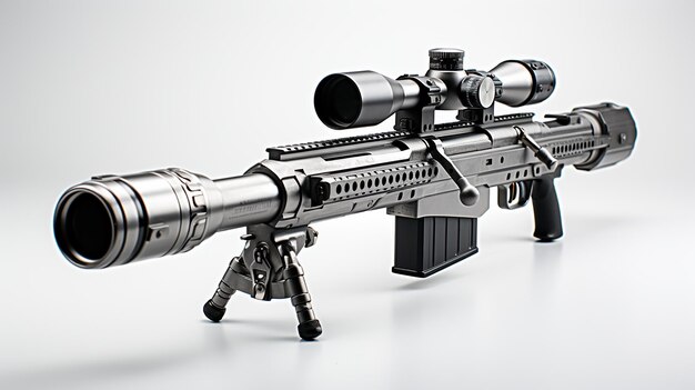 Photo 3d photo of a automatic weapons and gun wallpaper