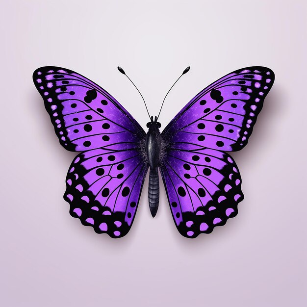 Photo 3d photo of beautiful butterfly made with generative ai