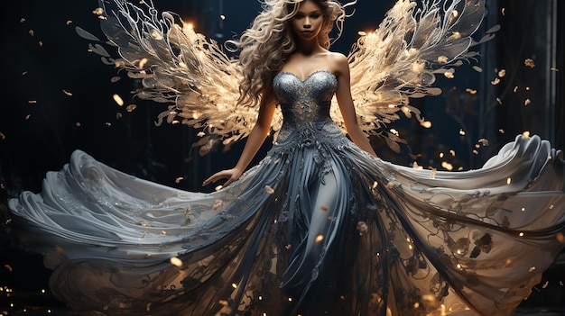 3d photo of beautiful fairy design