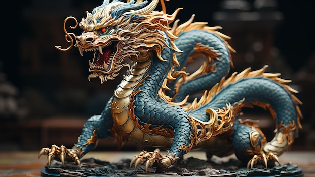 3d photo of dragon design